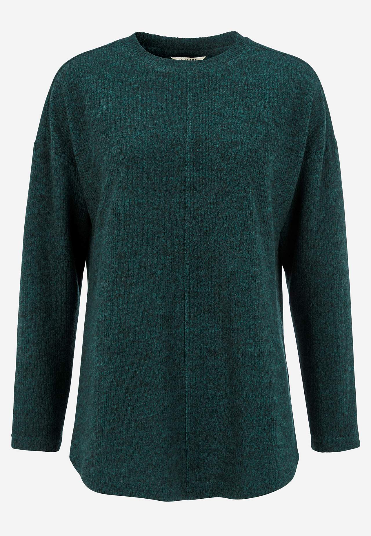 Super miękki sweter z dekoracyjnym szwem środkowym Beata