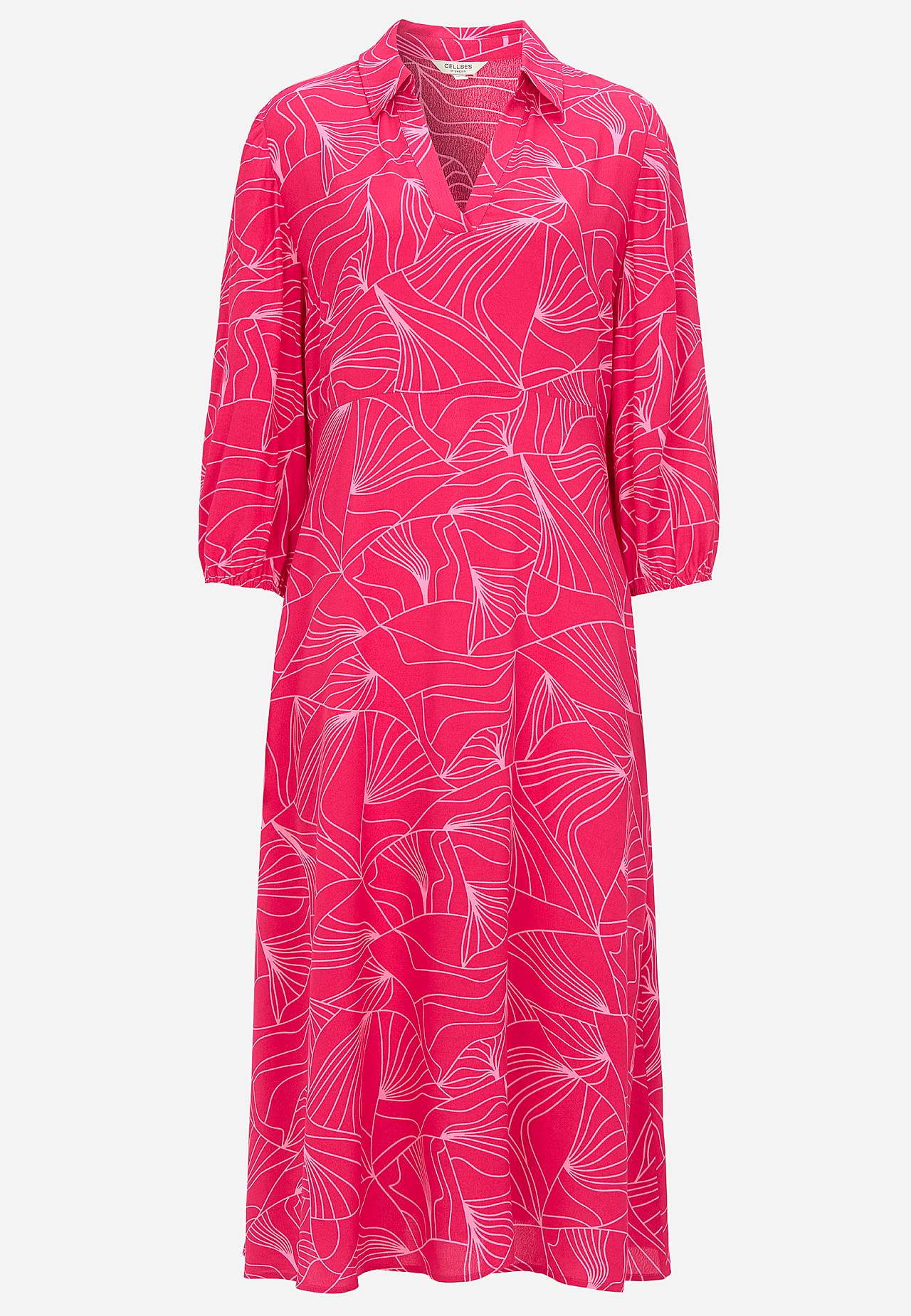 Tkana sukienka z kieszeniami