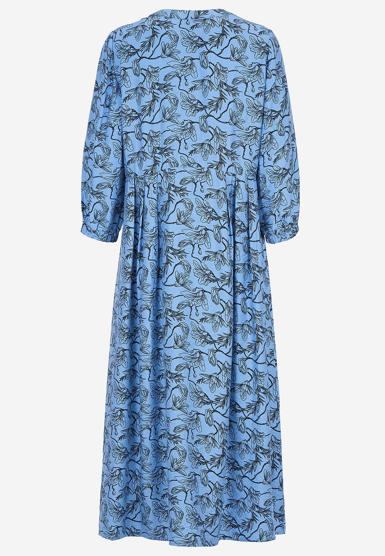 Tkana i wzorzysta sukienka