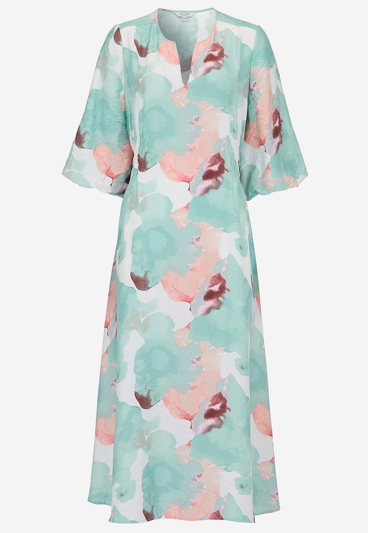 Sukienka z podszytym bufiastym rękawem