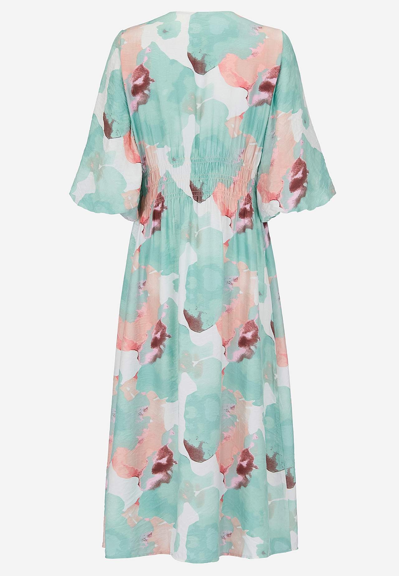 Sukienka z podszytym bufiastym rękawem