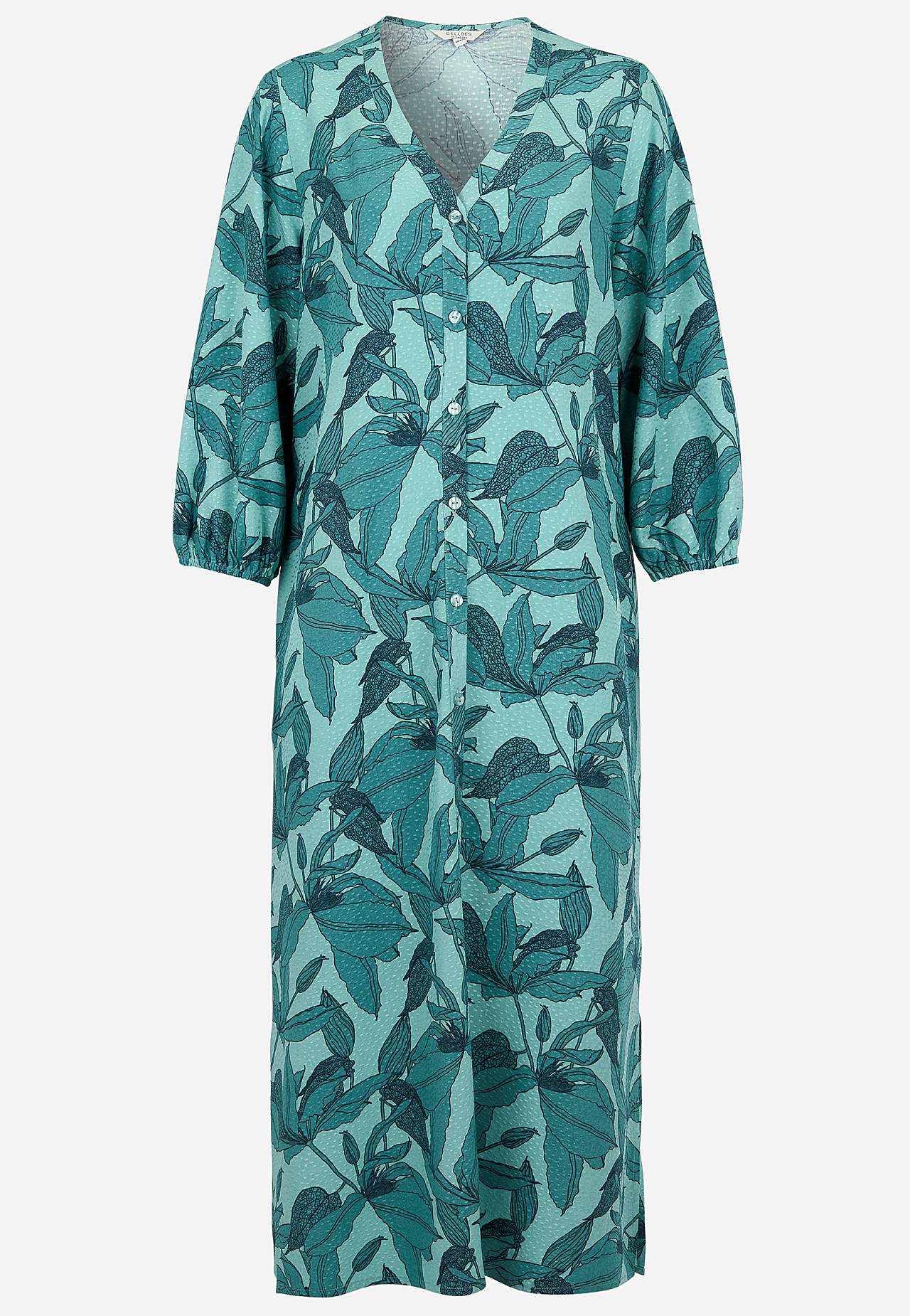 Tkana sukienka z kieszeniami