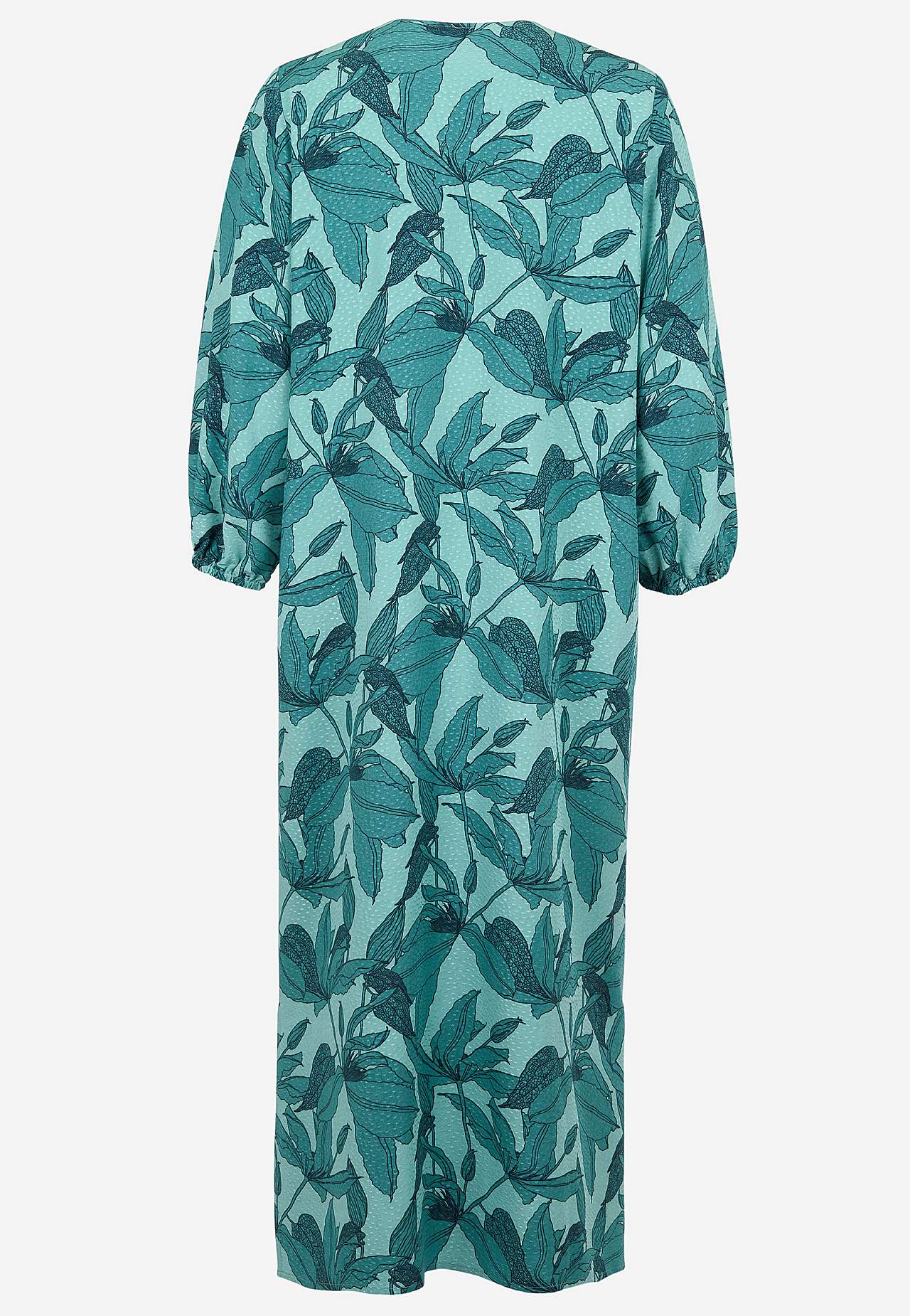 Tkana sukienka z kieszeniami