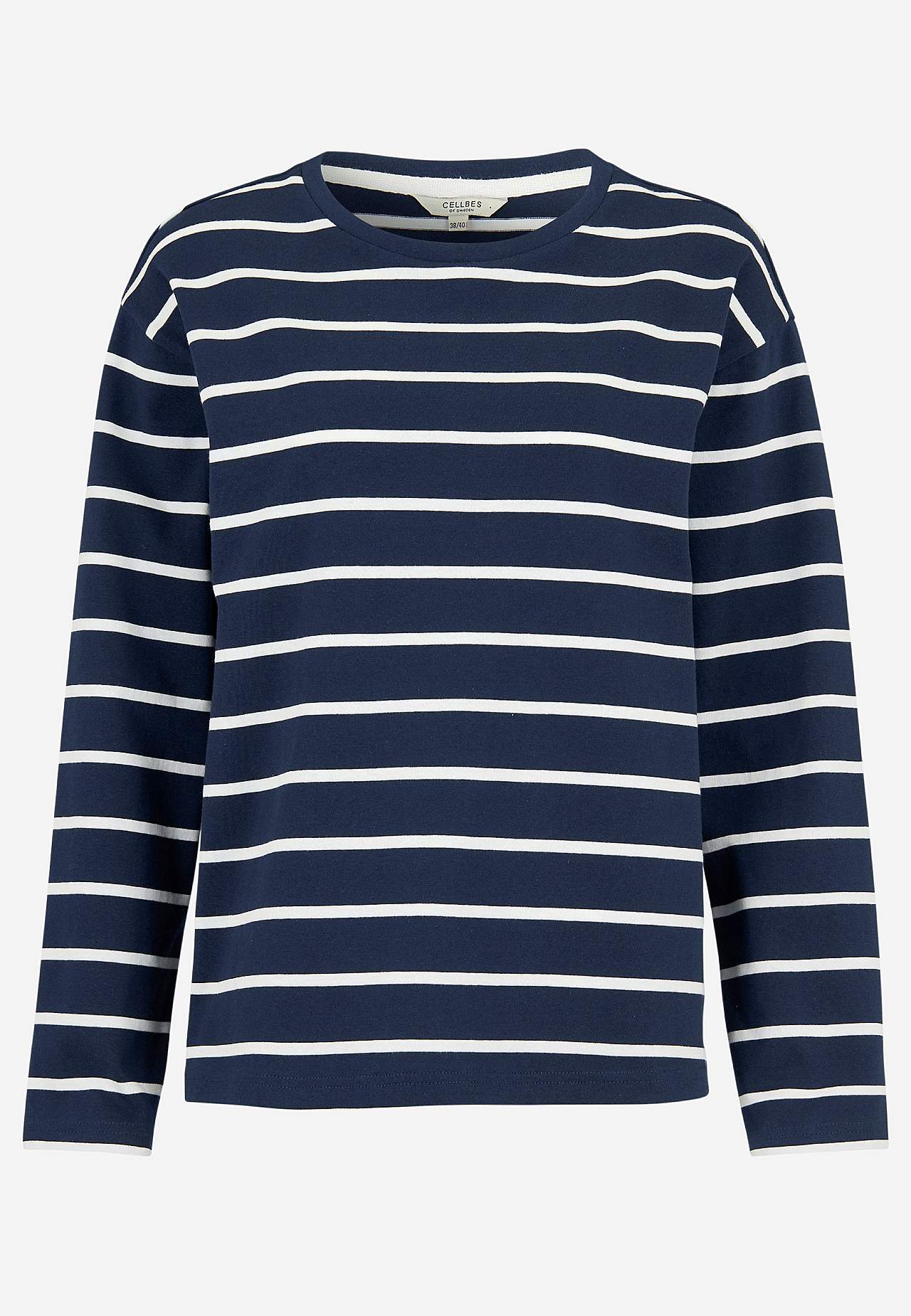 Pasiasty top z dżerseju z bawełny organicznej