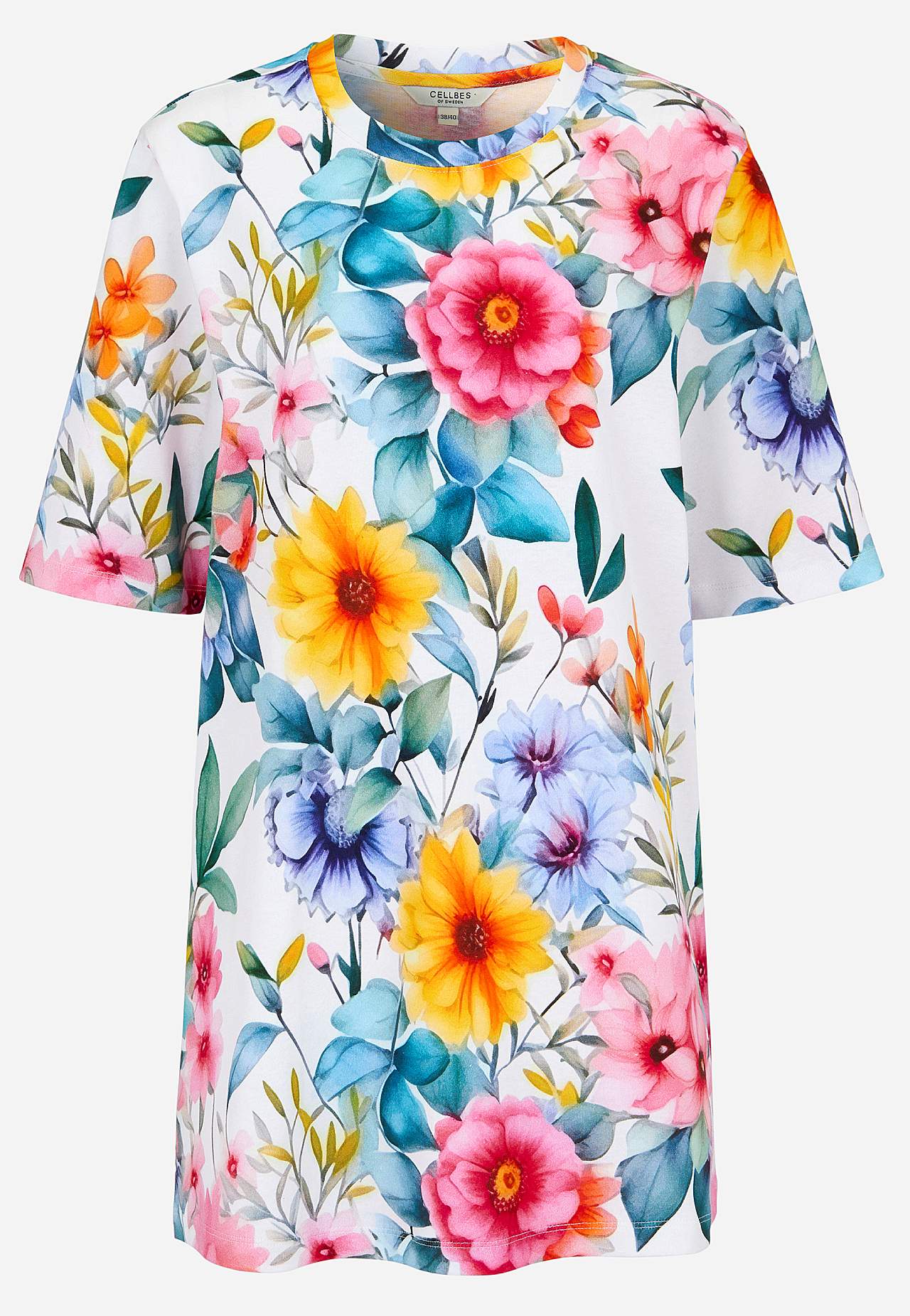 Tunika z dżerseju z trudnego dżerseju bawełnianego