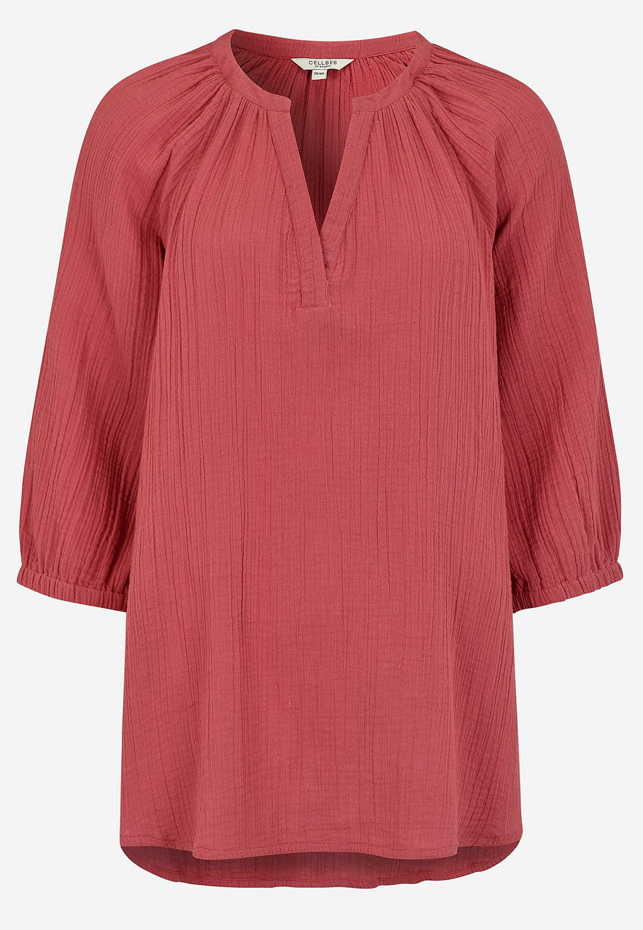 Tunika z pofalowanej bawełny