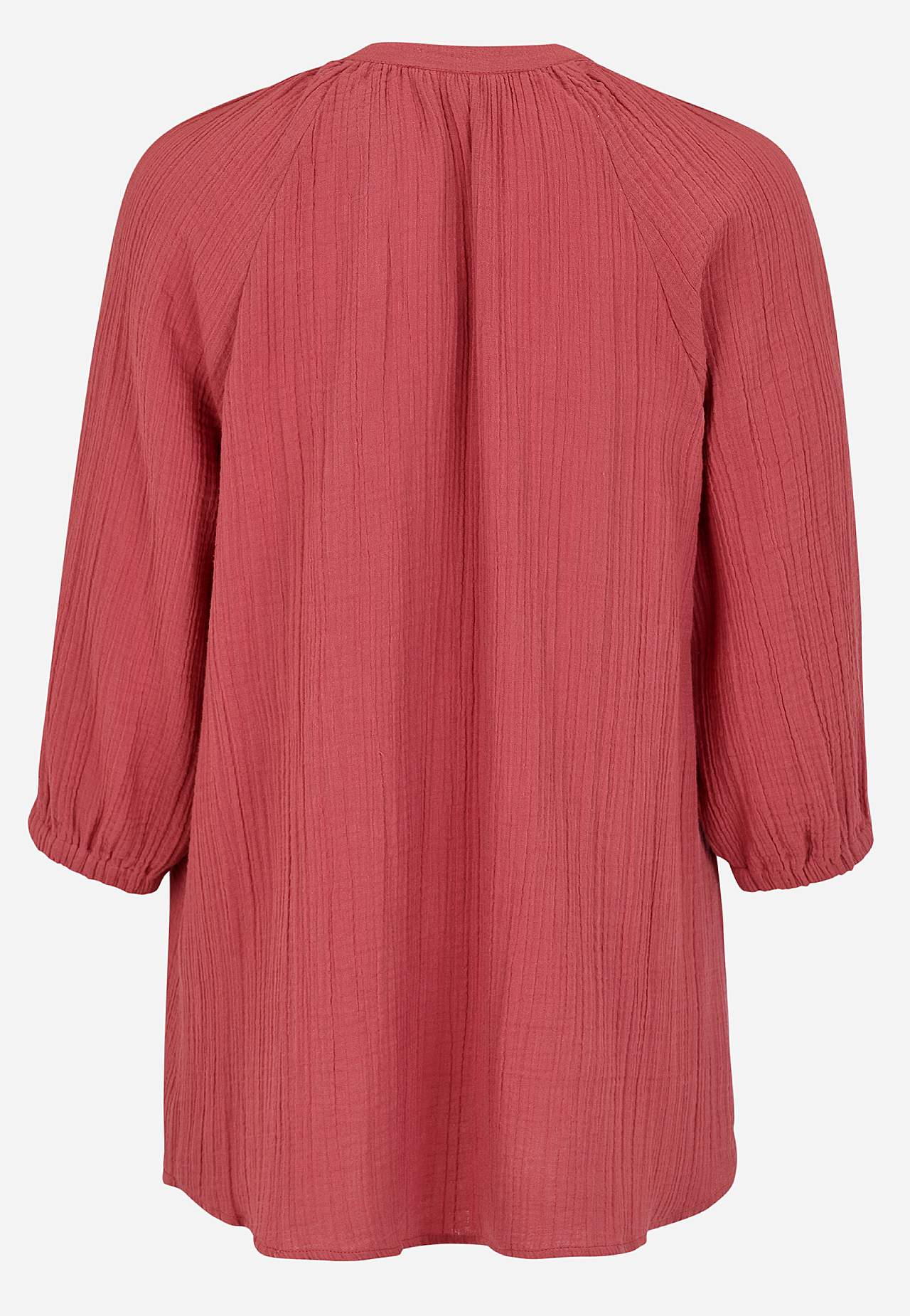 Tunika z pofalowanej bawełny