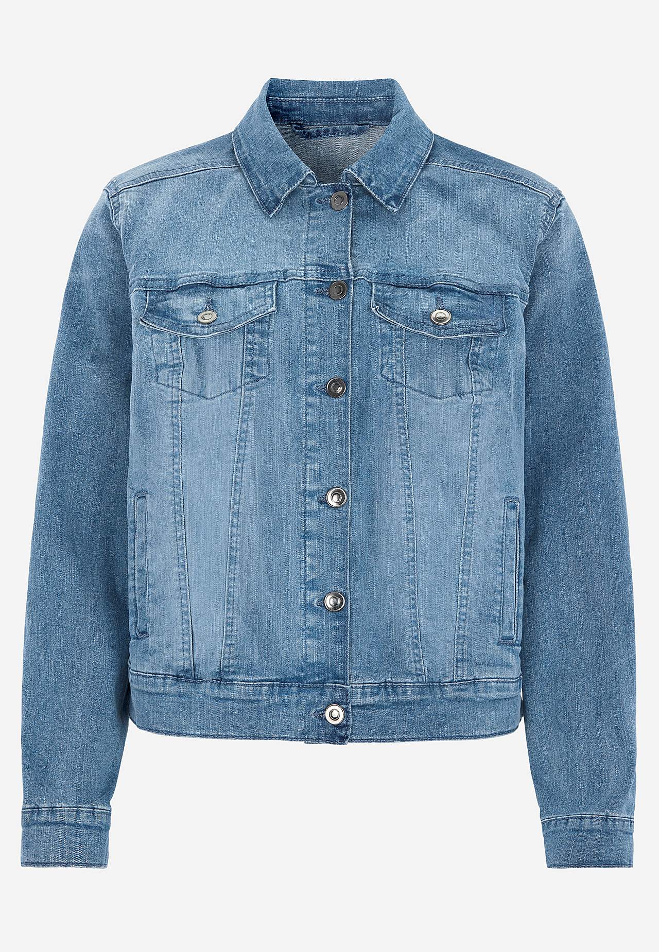 Elastyczna kurtka jeansowa