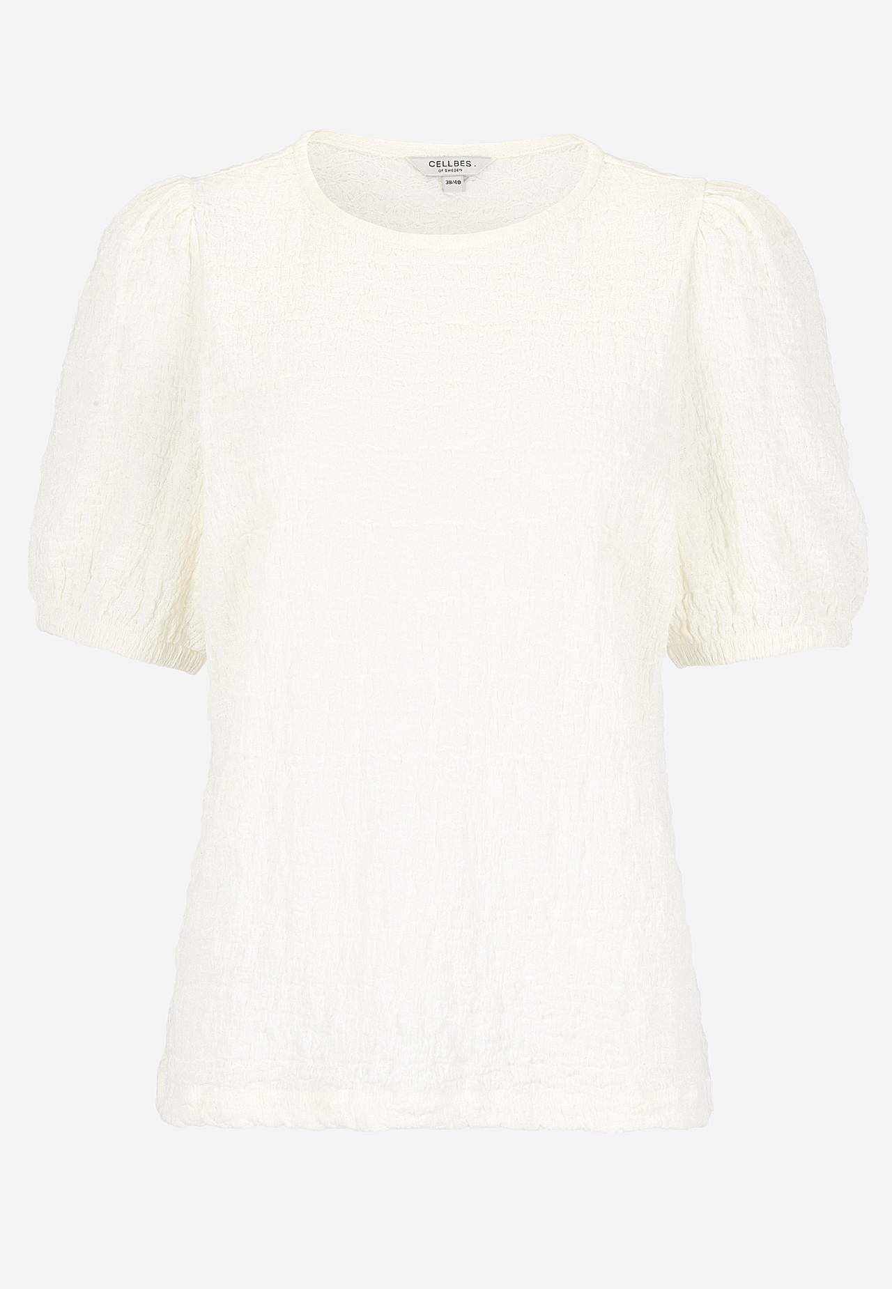 Top z dżerseju ze strukturą