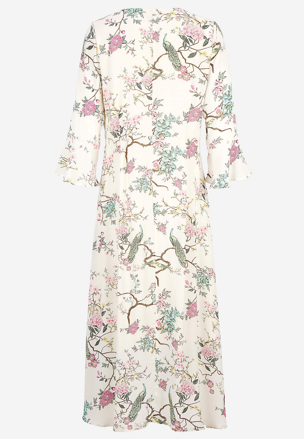 Sukienka z rękawem z falbanką