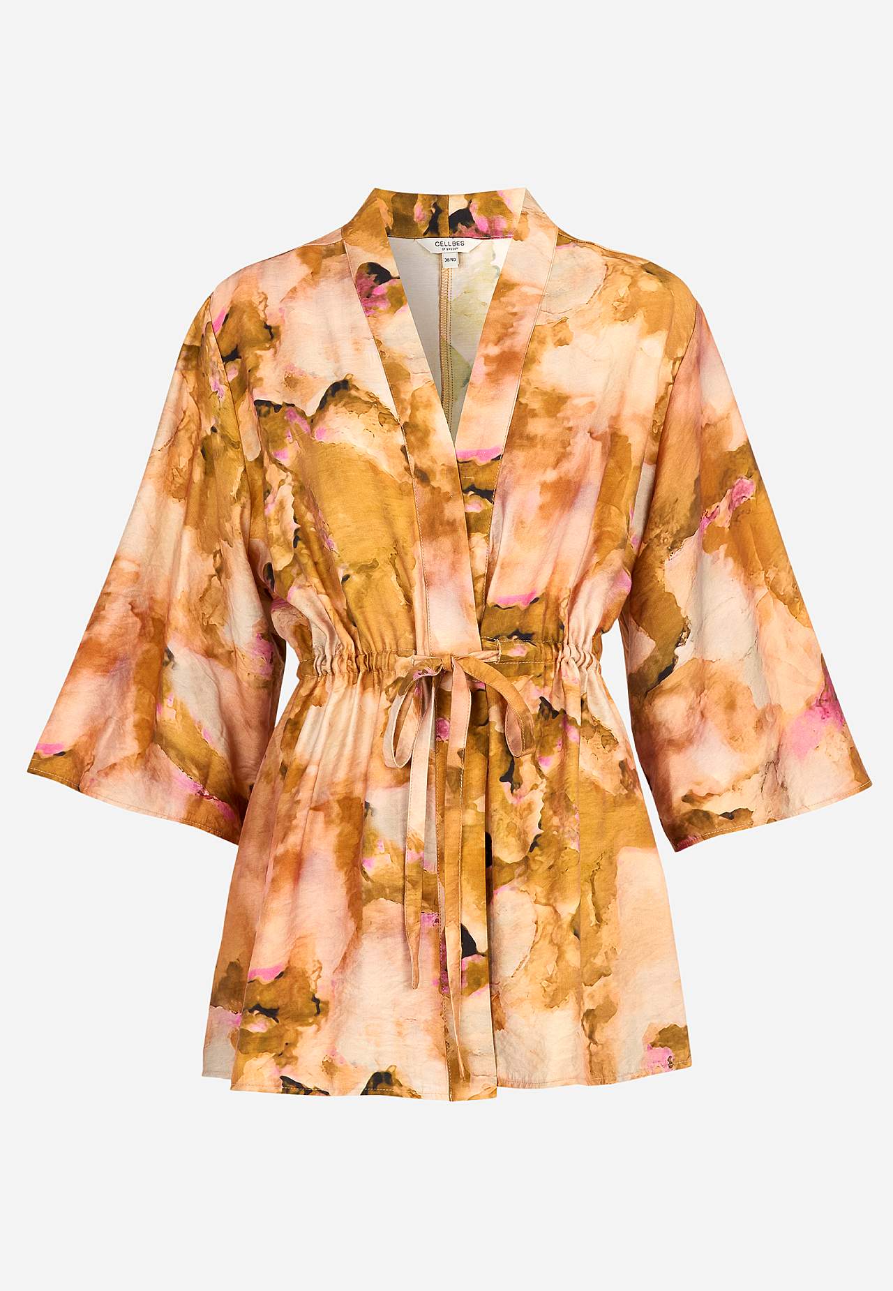 Wzorzysta i elastyczna kurtka kimono