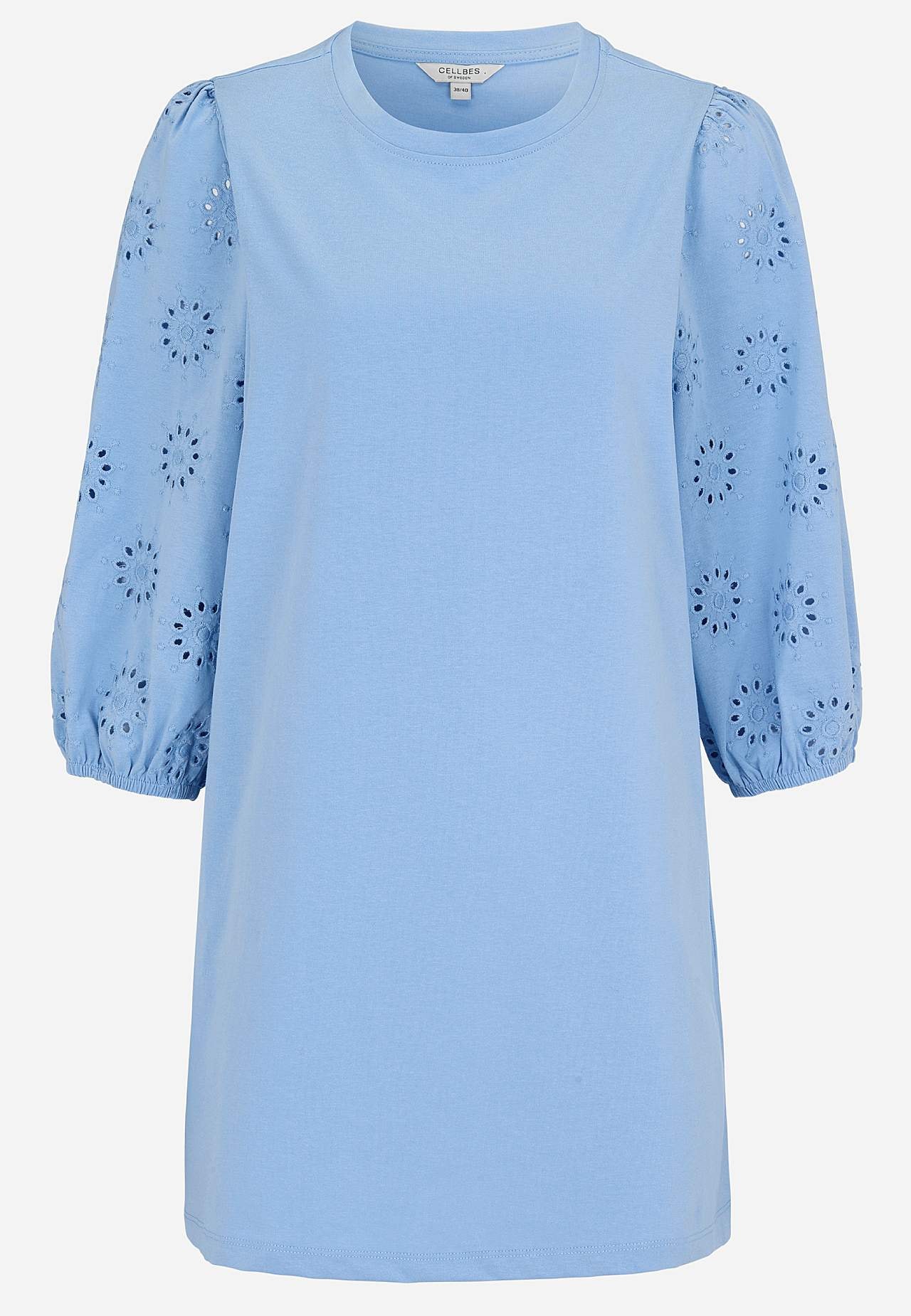 Tunika z dżerseju z haftowanymi rękawami