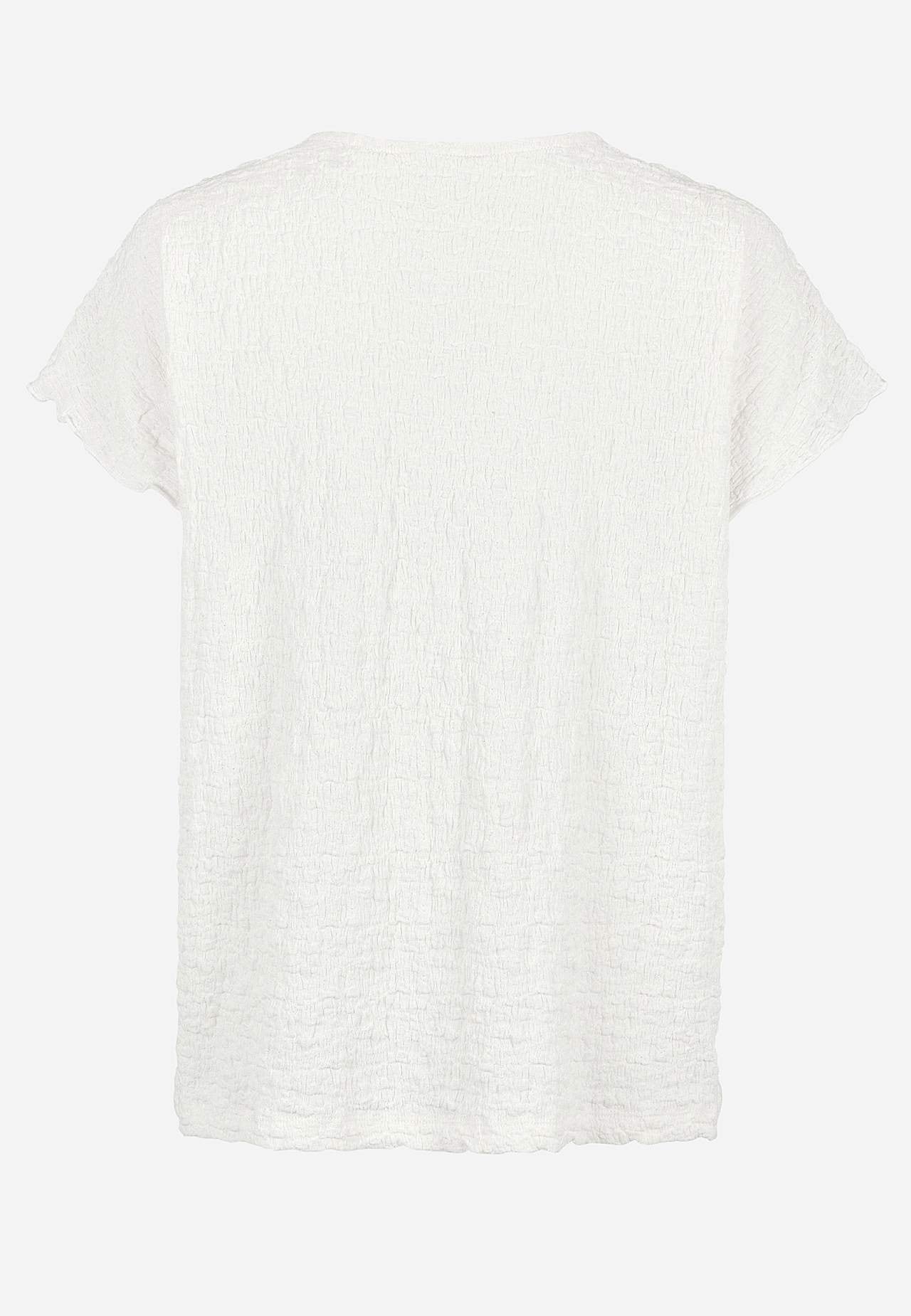 Top z dżerseju ze strukturą