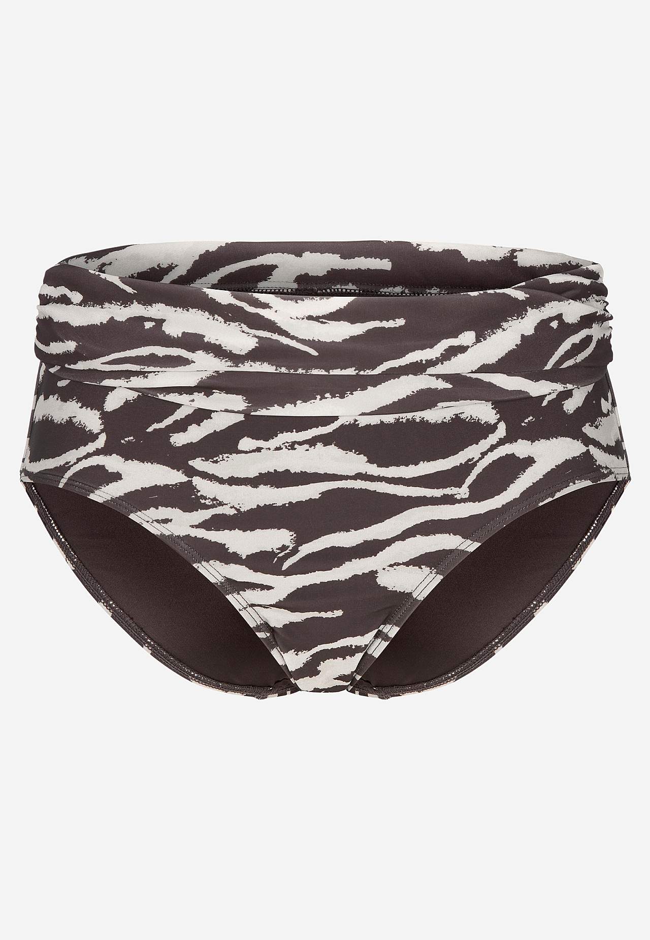 Majtki do bikini ze składaną krawędzią w talii Amalfi