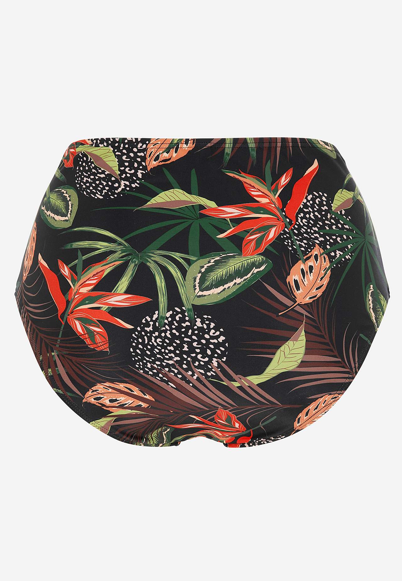 Wzorzysty dół bikini z wysokim stanem