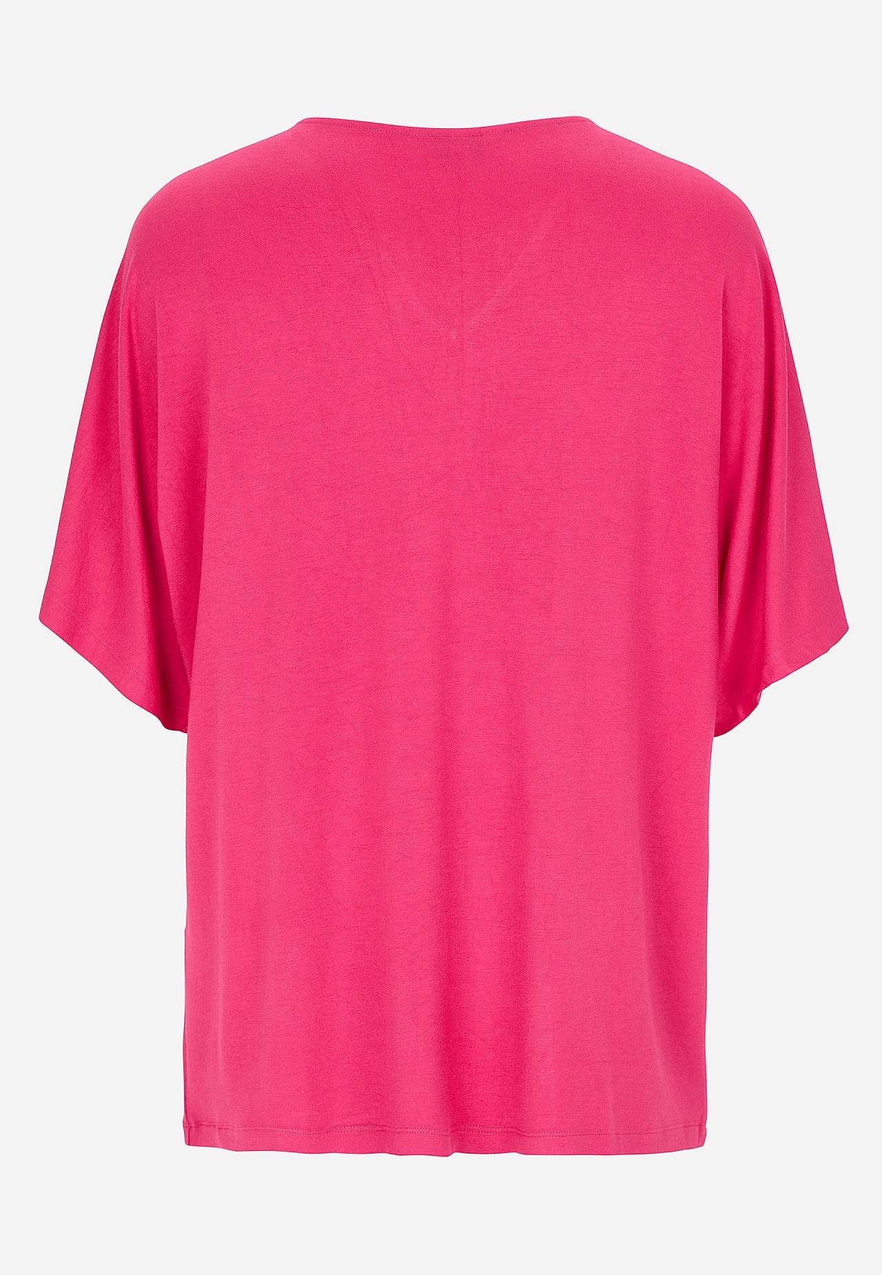 Top z dżerseju z rękawem typu kimono