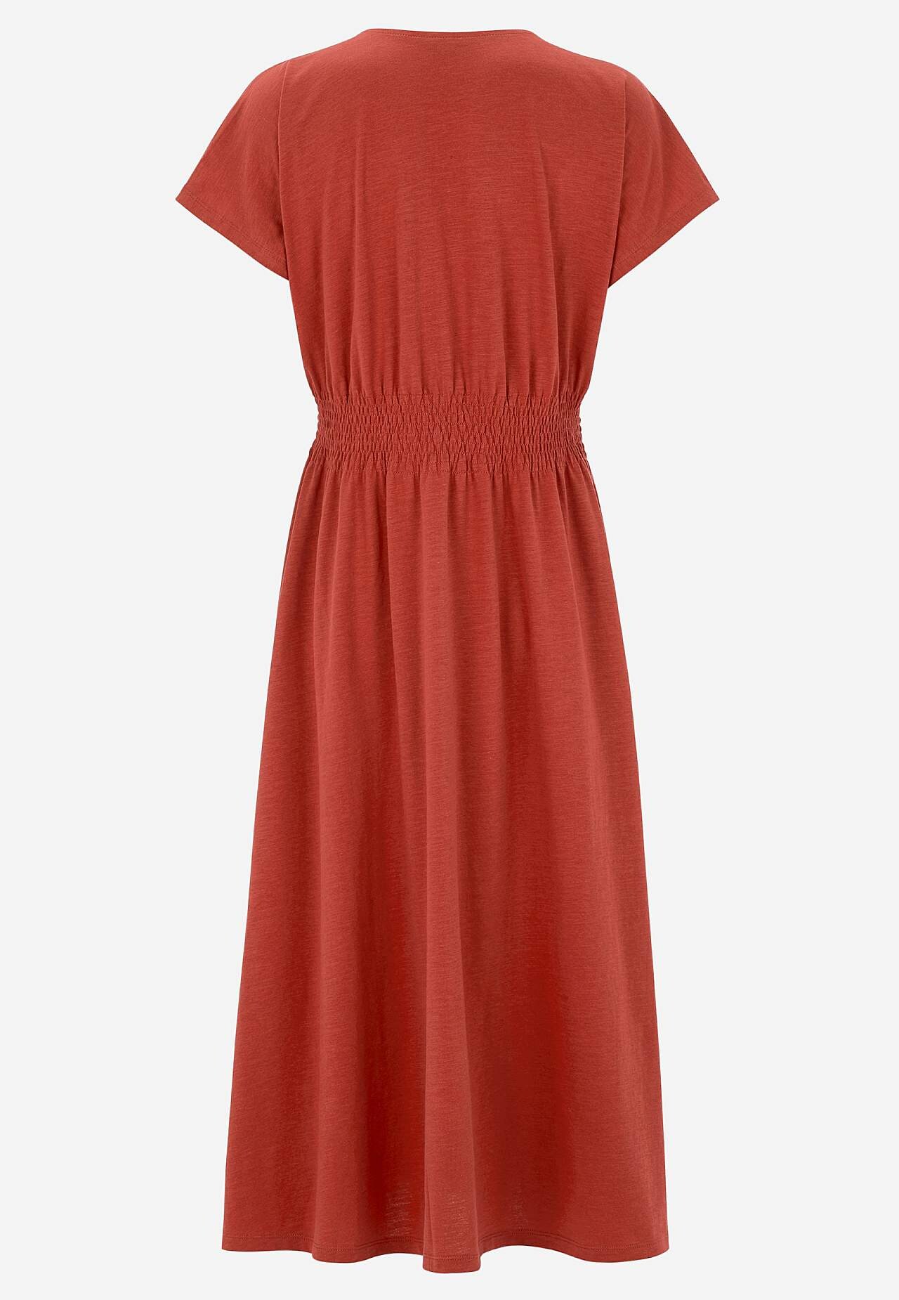 Dżersejowa sukienka z marszczeniem