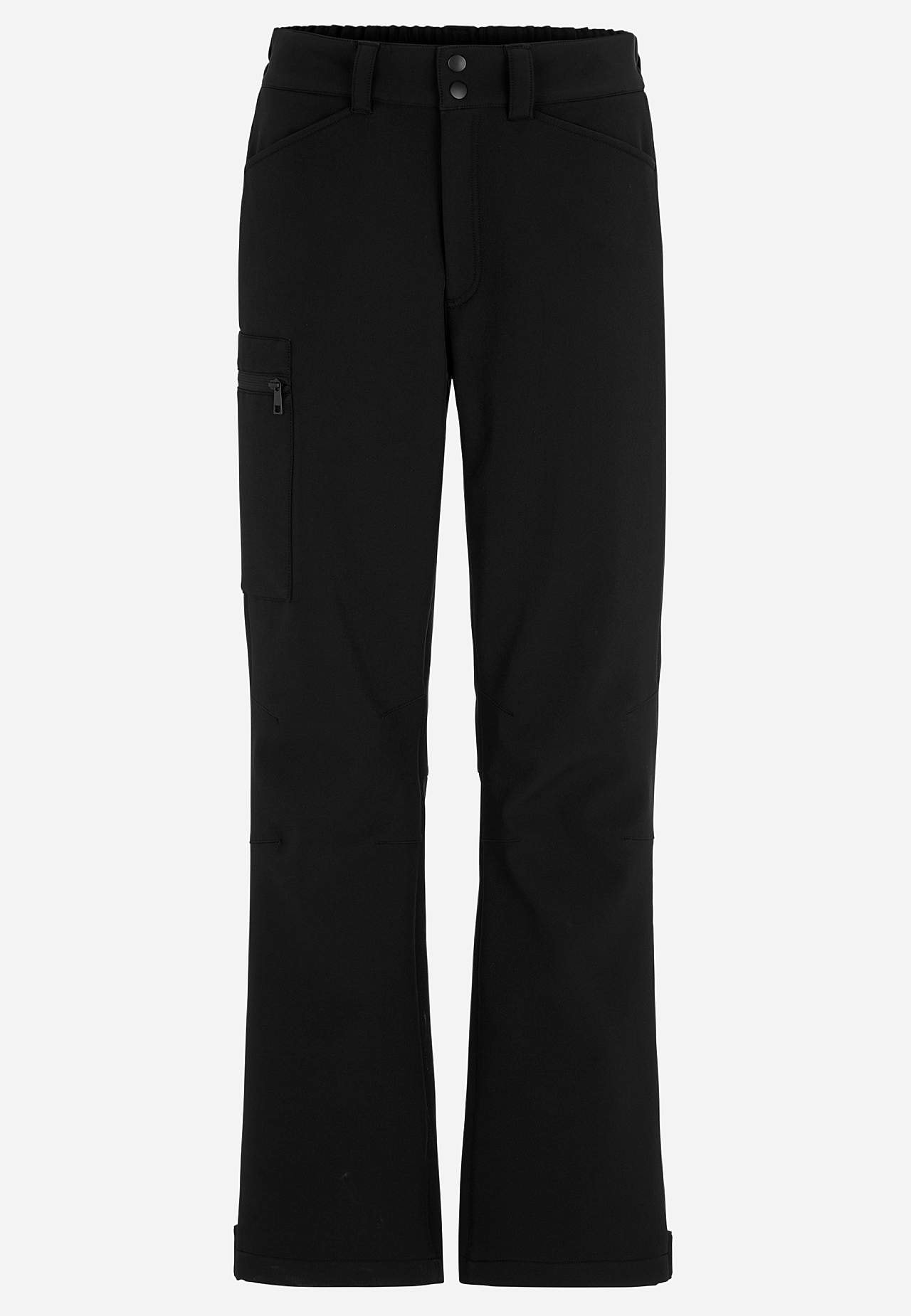 Spodnie z tkaniny softshell z regulowanymi nogawkami